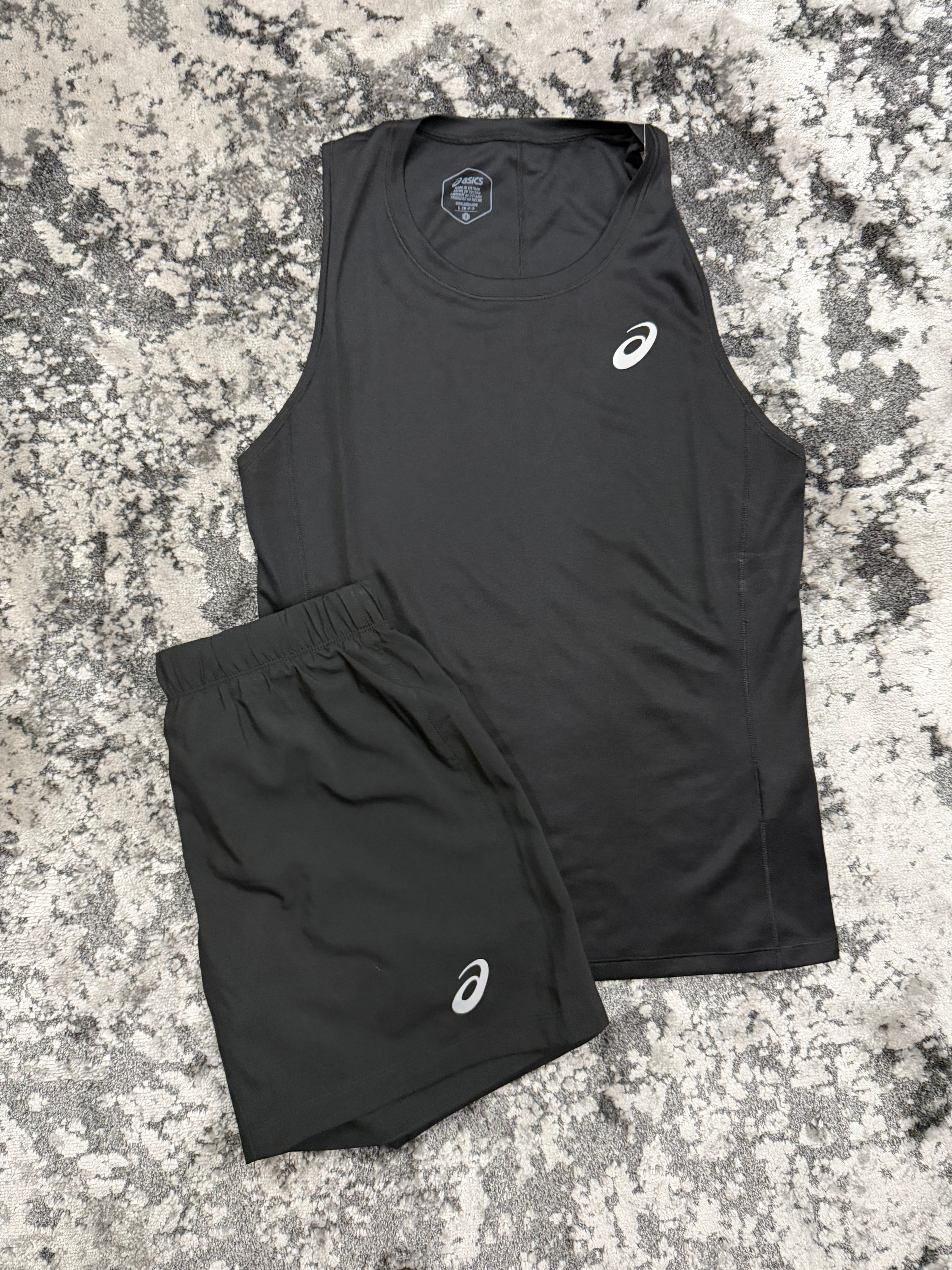 Black Asics 2 piece set