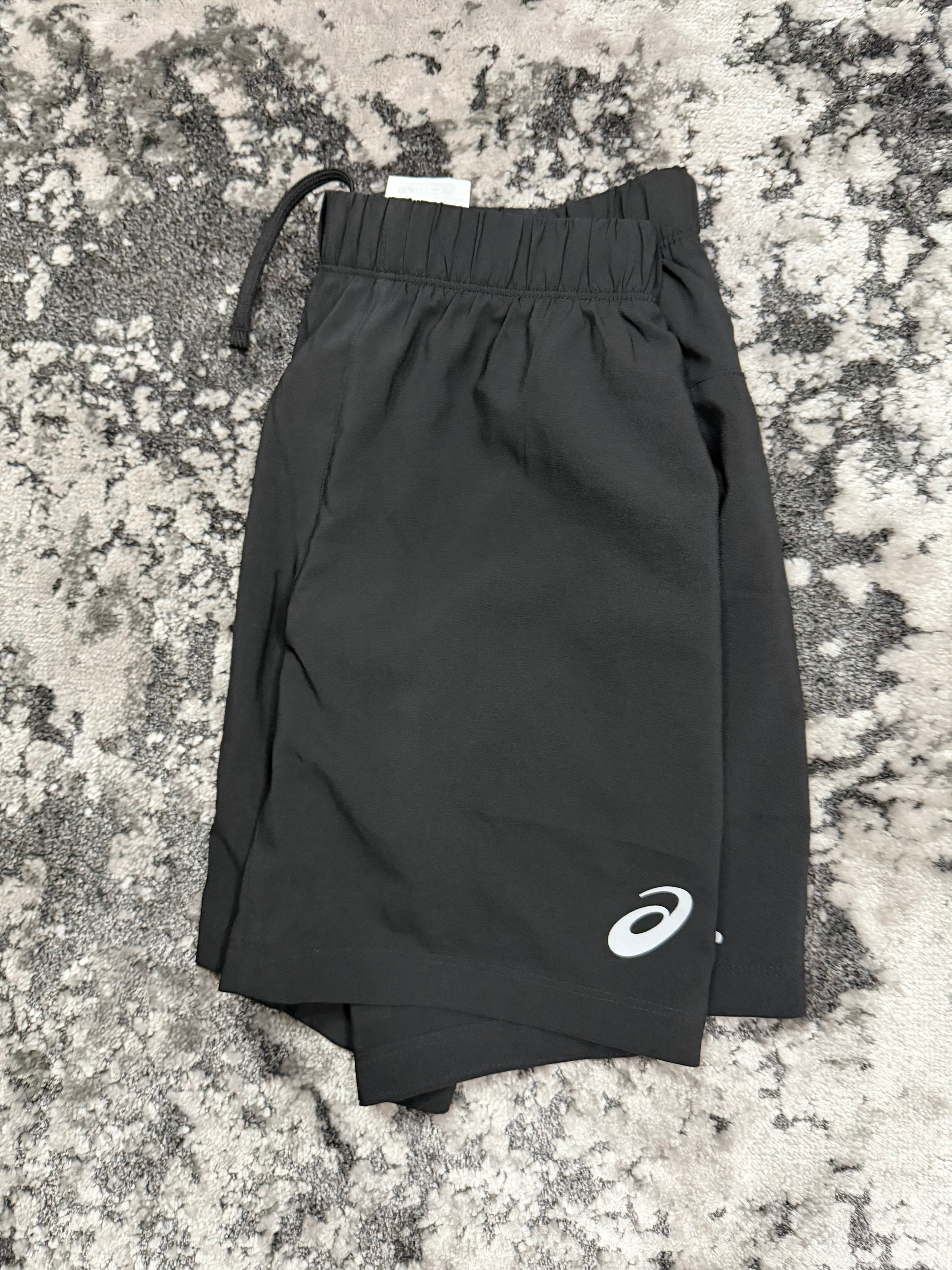Black Asics 7” Shorts