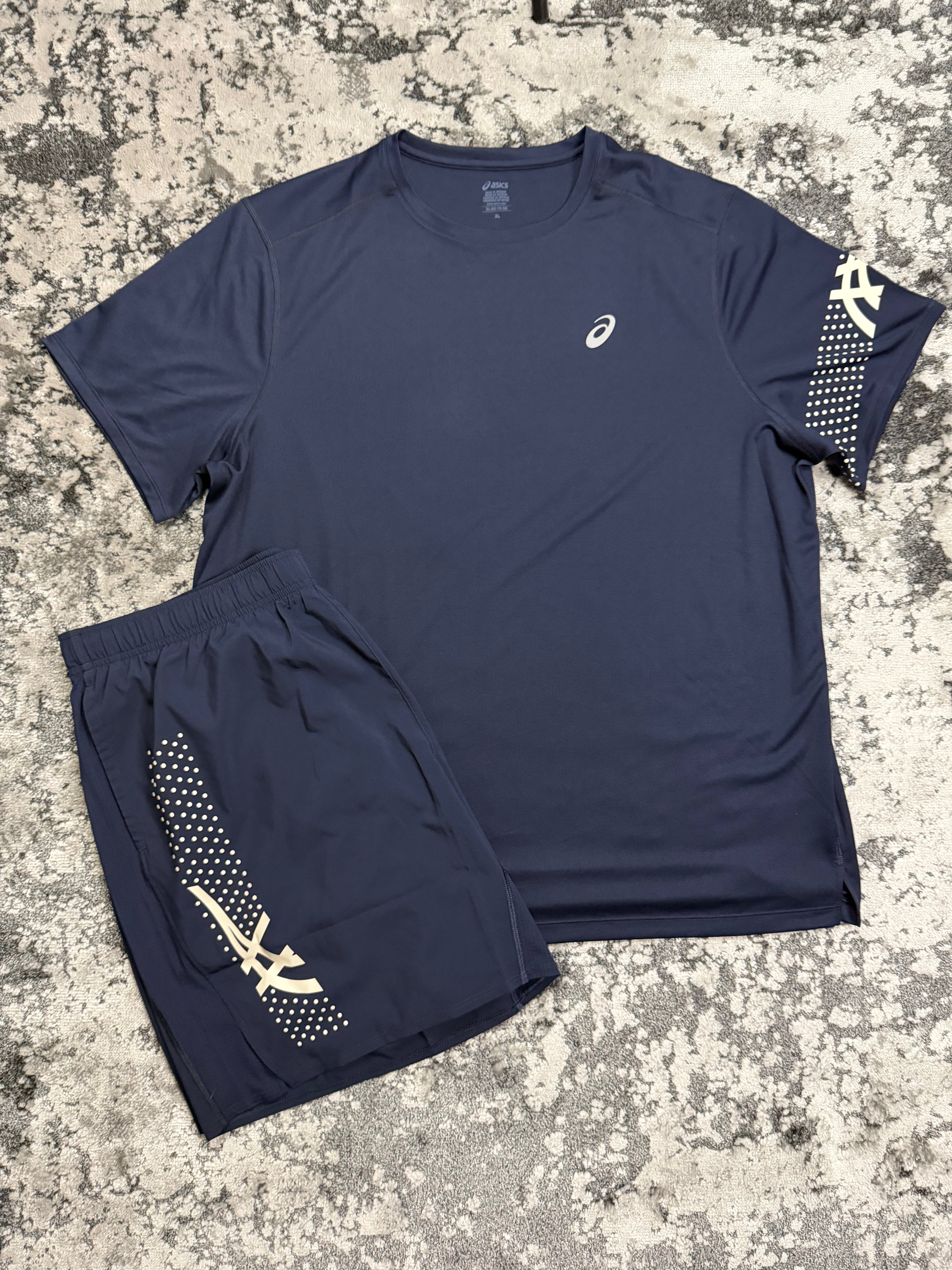 Asics Navy 2 Piece Set