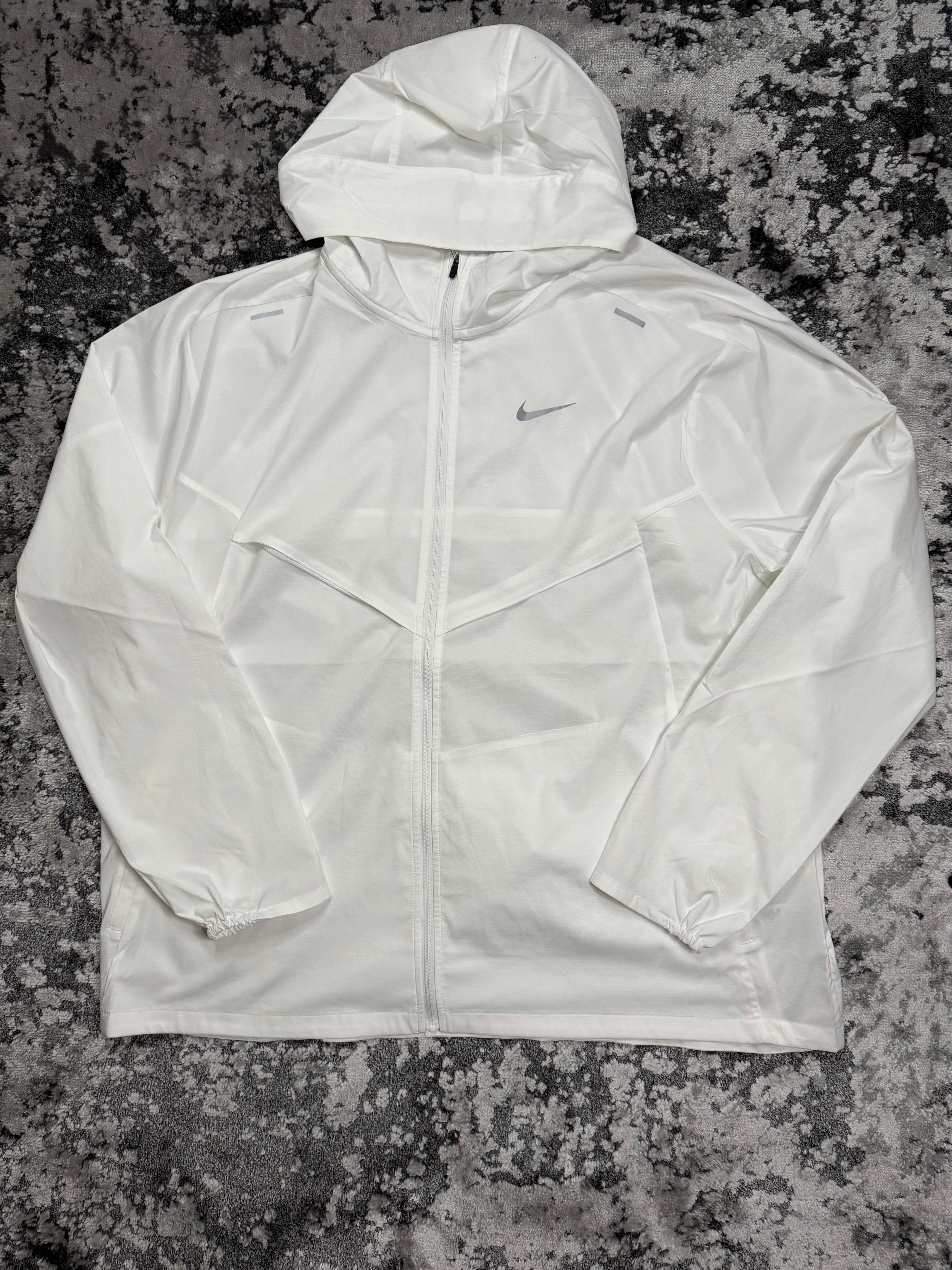White Nike Miler Windrunner
