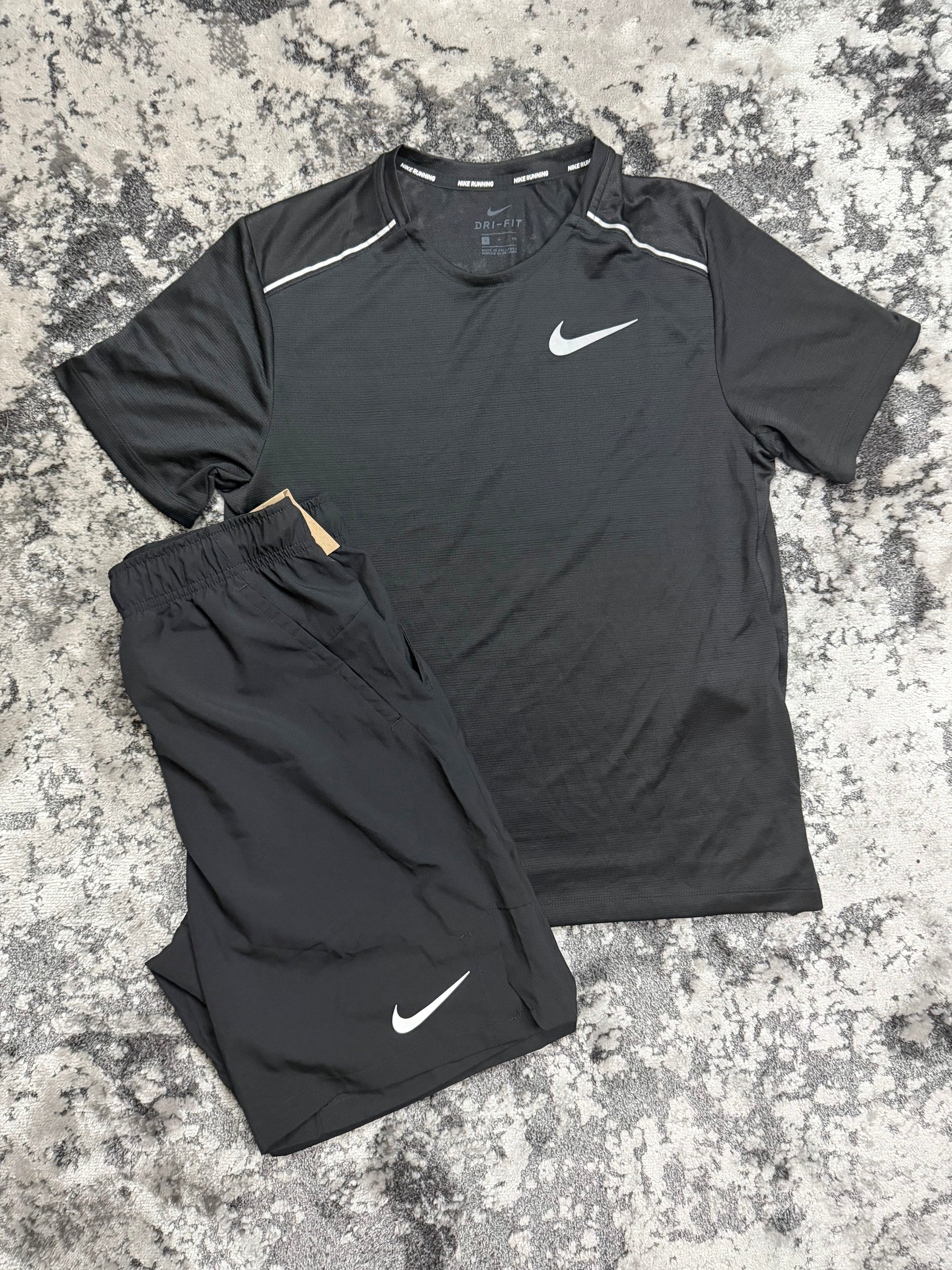 Black Nike 1.0 Miler 2 Piece